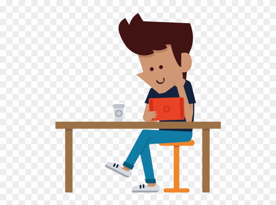 Online Service Cartoon - Online Customer Png Clipart