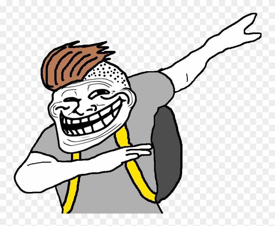 View Samegoogleiqdbsaucenao Zoomer Trollface Dab , - Troll Face Dabbing Clipart