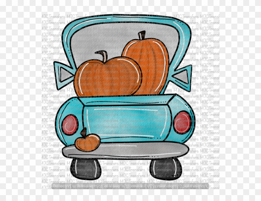 Pumpkin Truck - Christmas Day Clipart