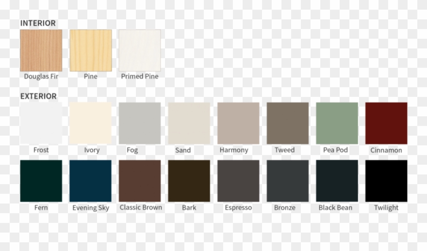 Olsztyn Clipart Jasam - Permoglaze Colour Chart 2017 - Png Download