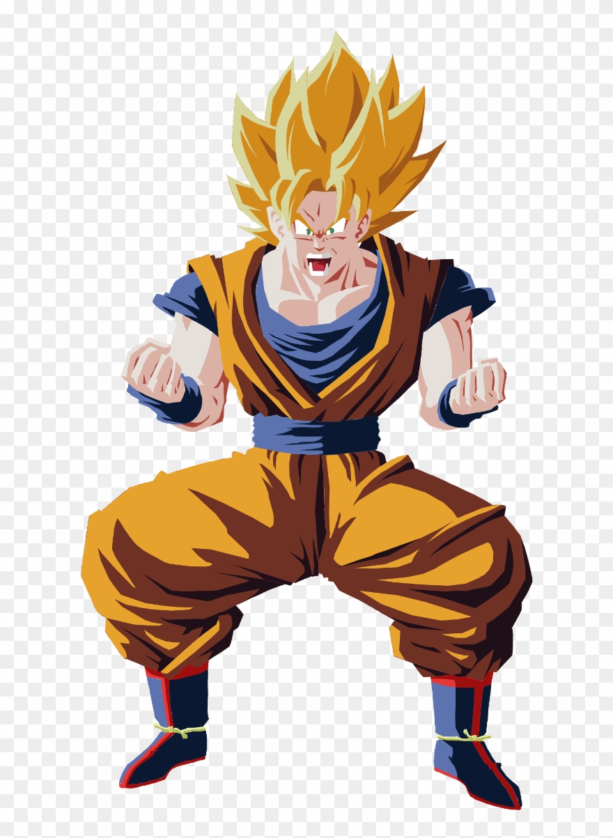 Projet Goku Sans Traits - Goku Clipart