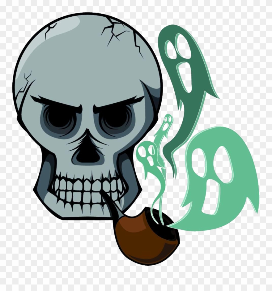 Cigarette Smoking Skull Stock Photography The Is - Desenhos De Caveira Fumando Cachimbo Clipart