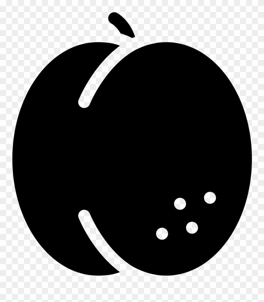 Apricot Filled Icon - Free Apricot Icon Clipart