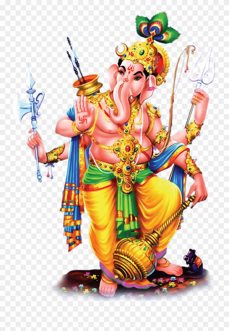 Free Ganesh Images Download Free Clip Art Free Clip - Lord Vinayaka Standing Png Transparent Png