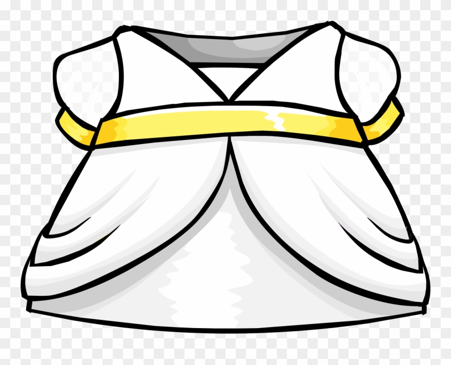 Snow Fairy Dress - White Outfit Club Penguin Clipart