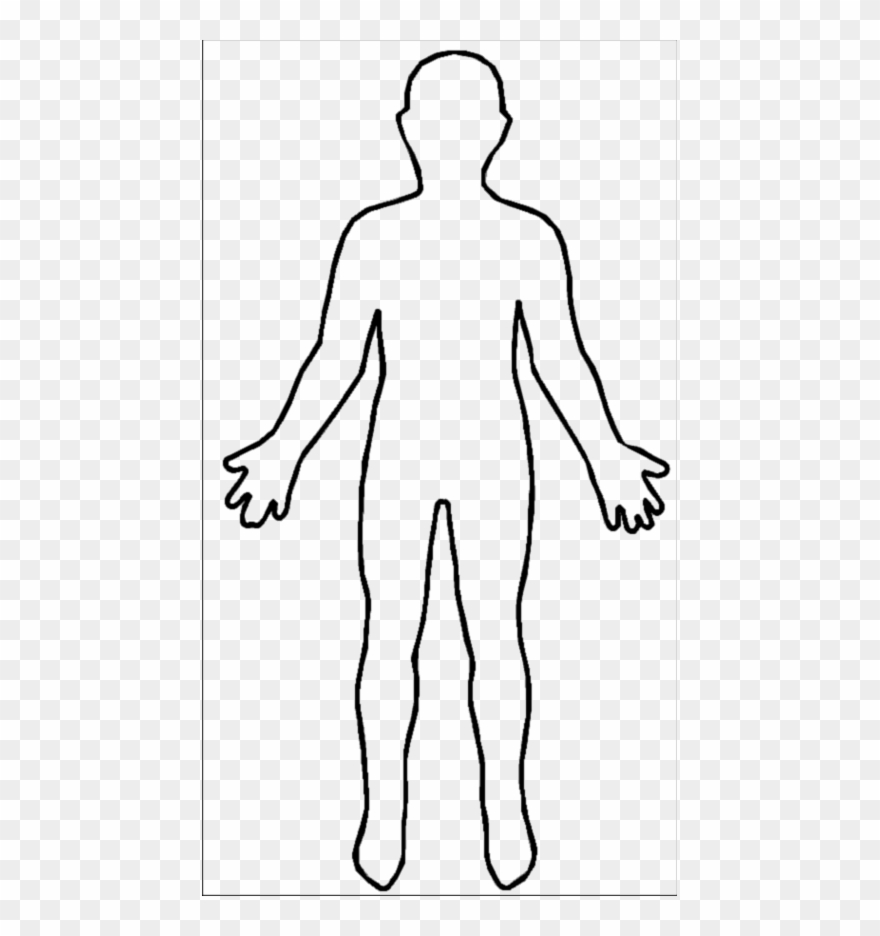 Human Body Outline Clipart