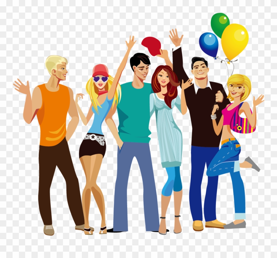 Clip Art People - Cartoon Character Vector Free Download - Png Download