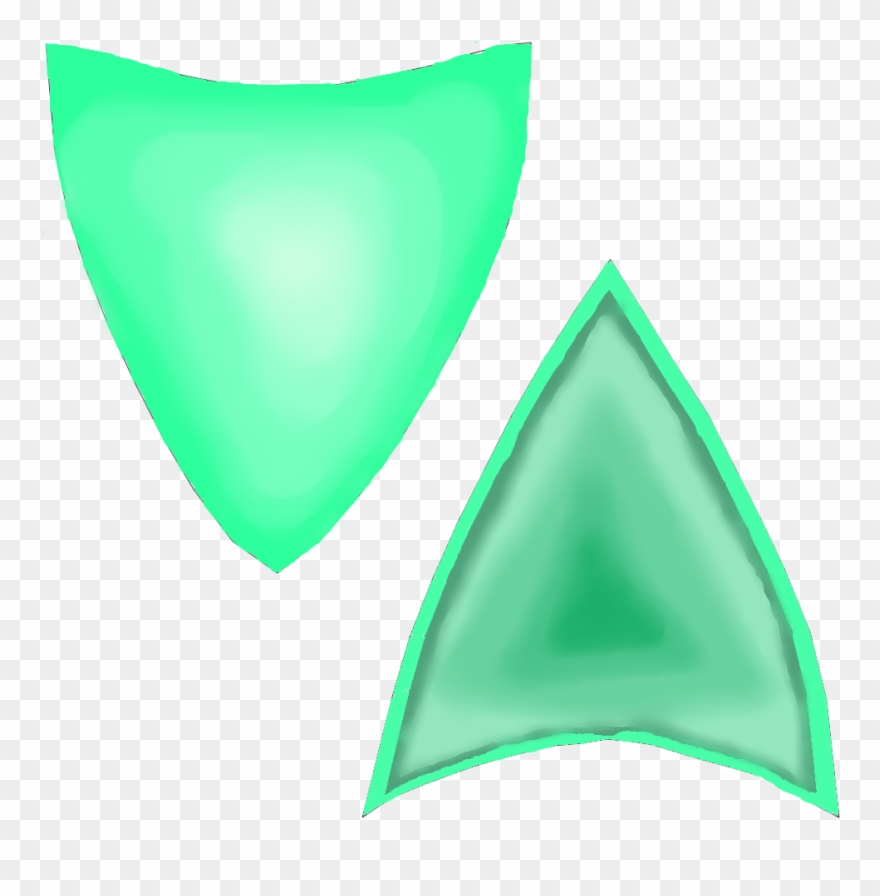 Picture - Green Cat Ears Transparent Clipart