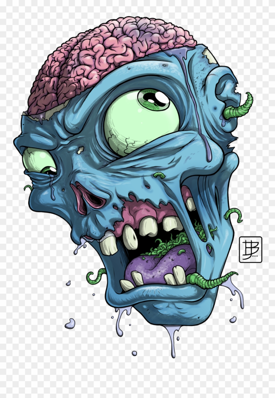 Zombie Head Google Search Zombi Pinterest Searching - Zombie Head Cartoon Png Clipart
