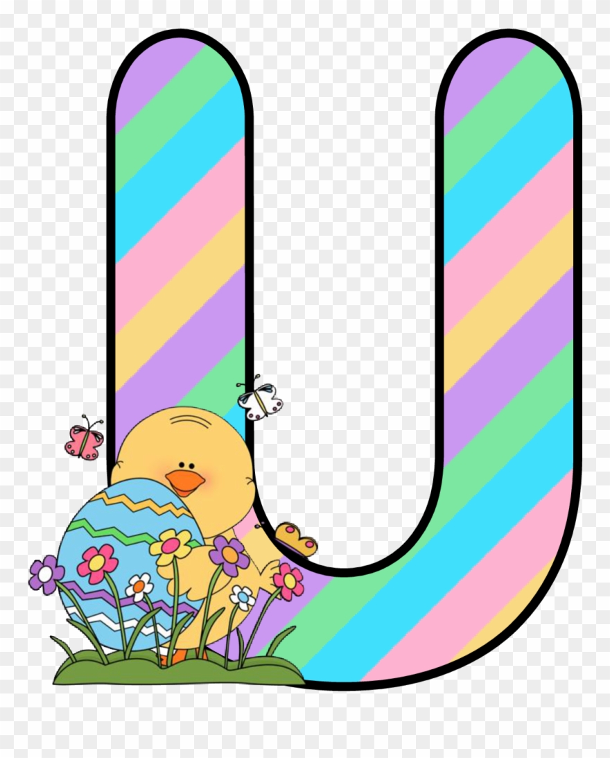 Ch B *✿* Alfabeto Easter De Kid Sparkz Holiday Fonts, - Easter Springtime Clipart - Png Download