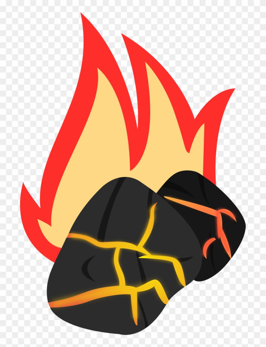 Ember Clipart Clipground Racing Flames Clip Art Flames - Mlp Rock Cutie Mark - Png Download