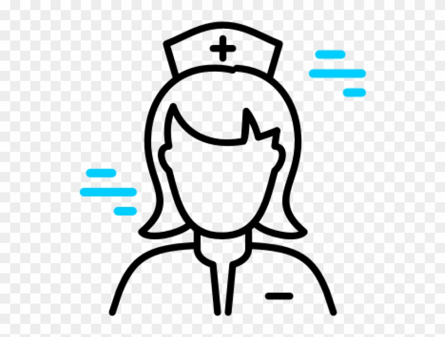 An Illustration Of A Nurse - Vector Graphics Clipart