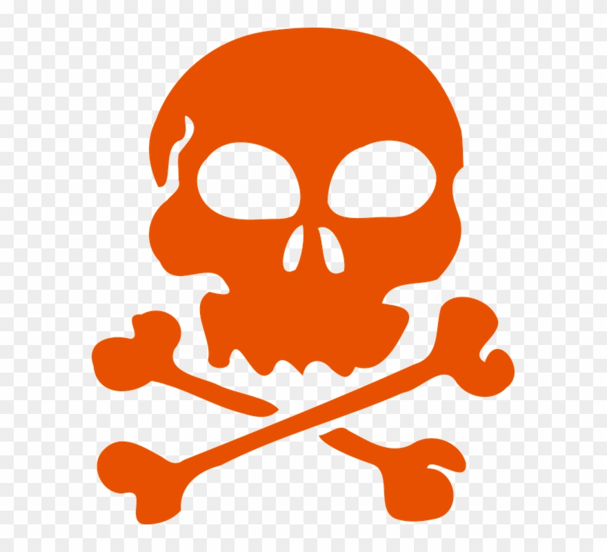 Pirate Head Cliparts 5, Buy Clip Art - Skull And Crossbones Mousepad - Png Download