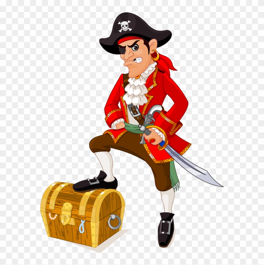 Suivant - Dessin De Pirate En Couleur Clipart