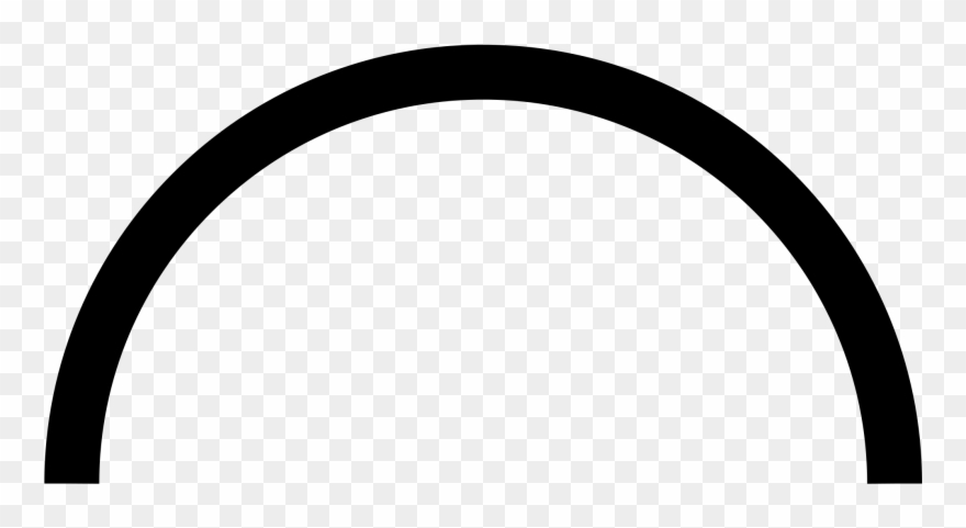 Open - Semi Circle Vector Free Clipart