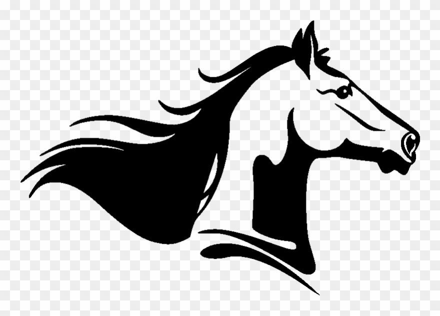 Sticker Cheval De Profil Echec Et Mat Ambiance Sticker - Horse Clipart