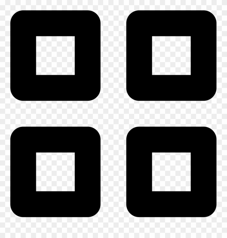 Grid Clipart Hundred Block - List View Icon Svg - Png Download