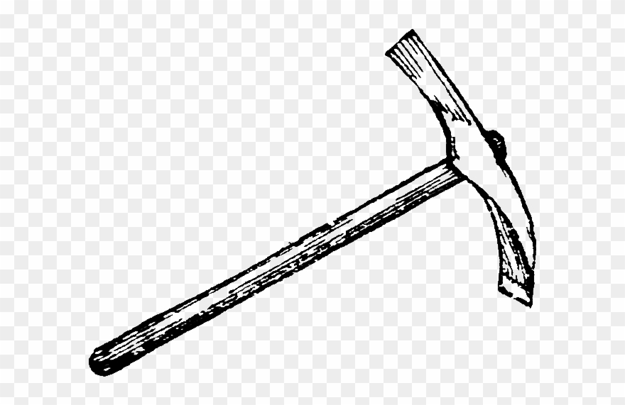 How To Draw A Shovel K K - Pickaxe Sketch Clipart