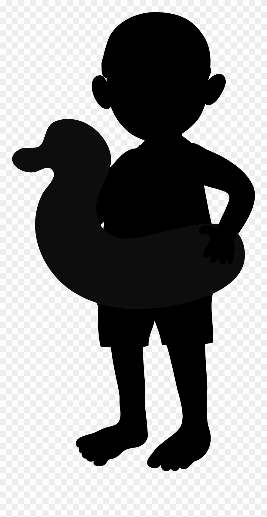 A Pool Party Is A Summer Classic Bring Your Floaties - Silhouette Detective Clipart