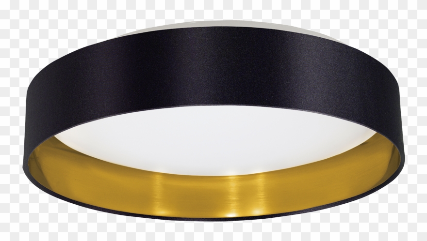 Black And Brass Semi Flush Mount Clipart