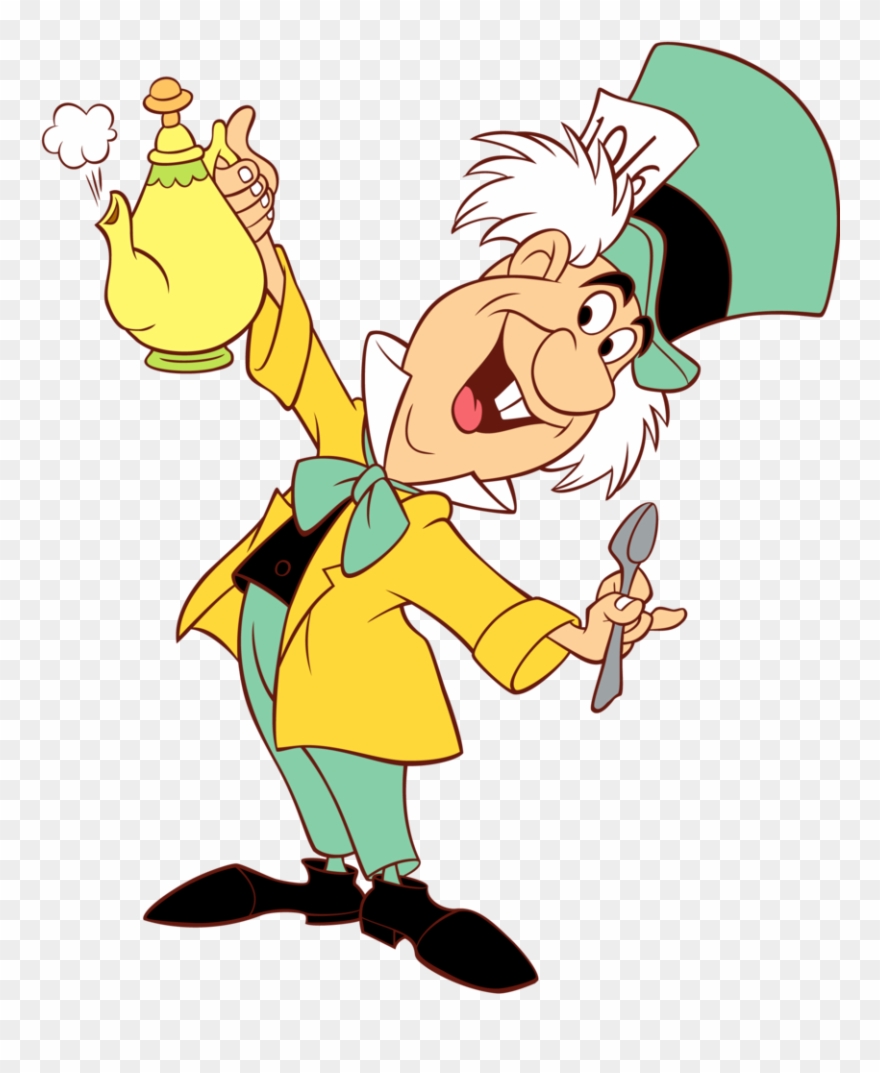 White Rabbit Mad Hatter Alice In Wonderland Characters Clipart
