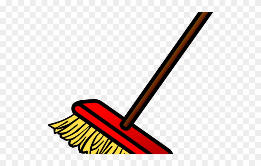 Red Clipart Broom - Broom And Dustpan Clipart - Png Download