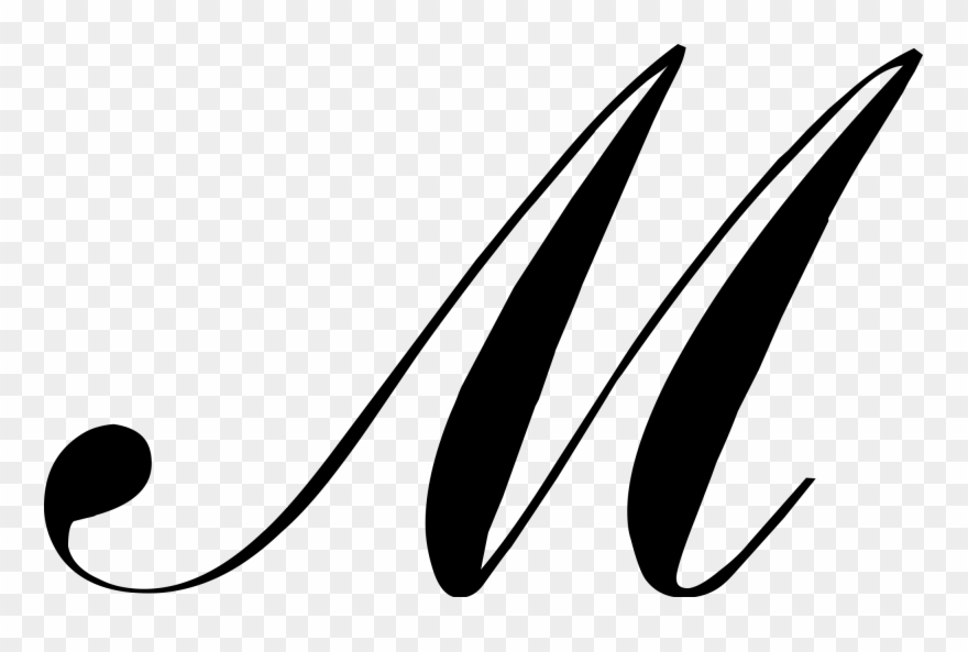 Open - M Script Clipart