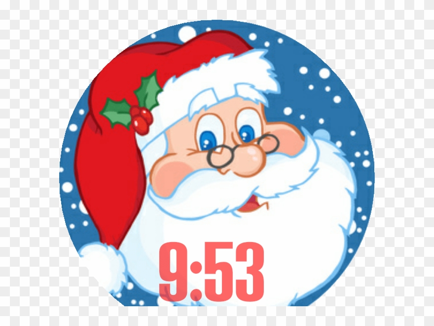 Santa Claus Face Clipart - Png Download