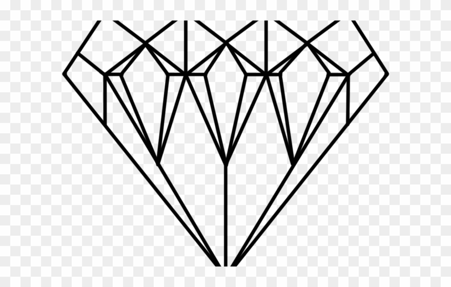 Diamonds Clipart Jewel - Diamond Dantdm Coloring Pages - Png Download