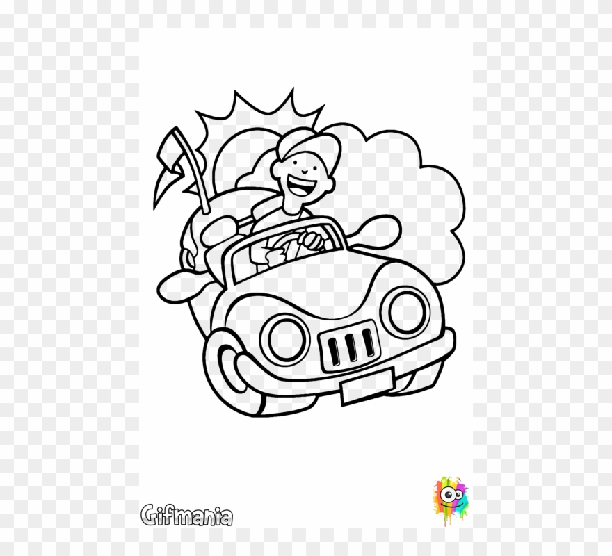 Car Clipart Car Drawing Child - Illustration - Png Download