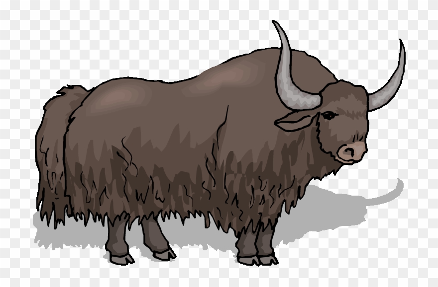 Buffalo Clip Art Free Clipart 2 Image - Animasi Yak - Png Download