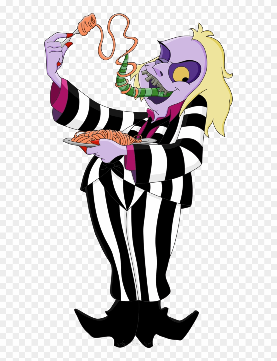 Spaghetti Twirl By Arkyz - Cartoon Beetlejuice Drawing Clipart