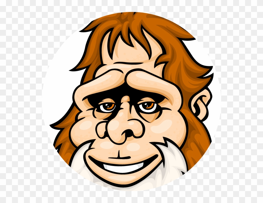 Rkymtnsquatch - Sasquatch Face Clip Art - Png Download