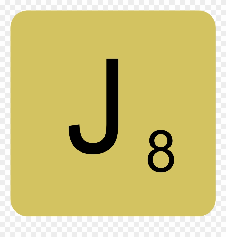 Scrabble Letter J - Les Lettres Du Scrabble Clipart