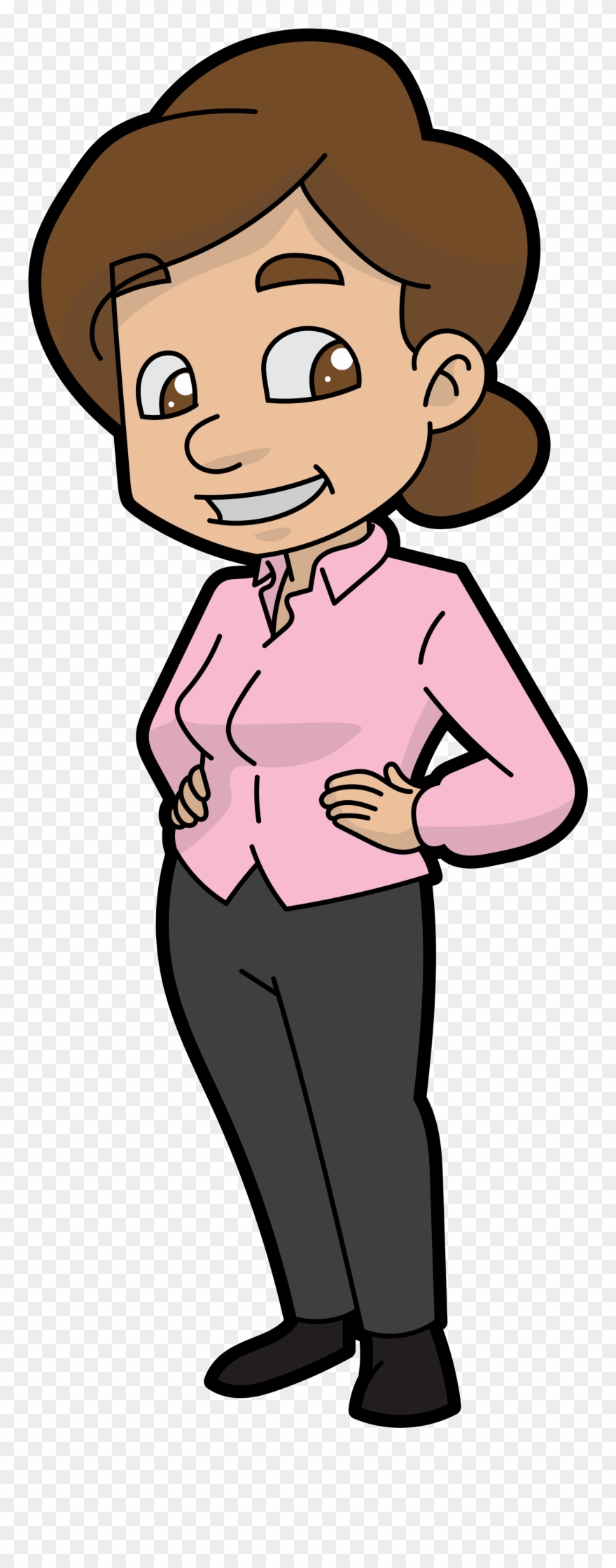 Open - Cartoon Mom Png Clipart