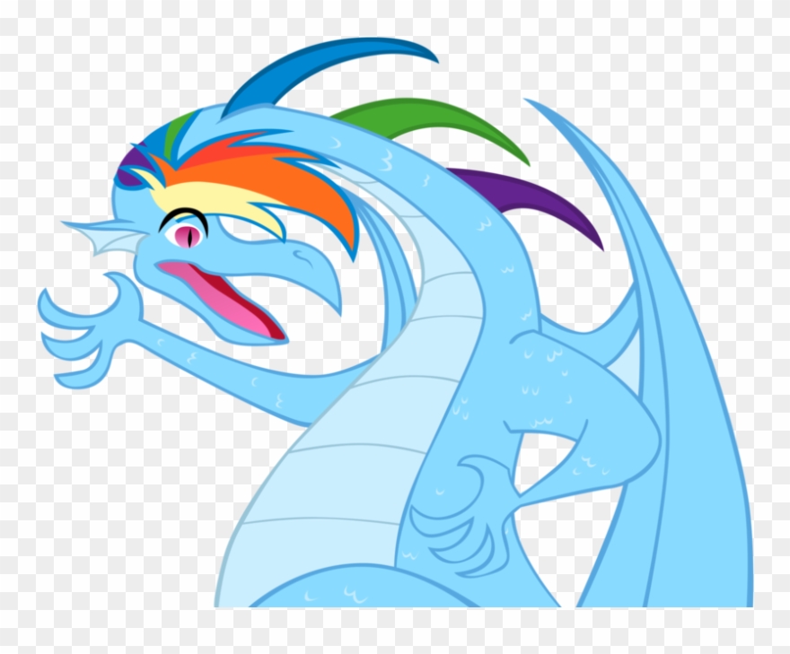 Skyrim Ponies Rainbow Dovahk Dragon Dash By Navitaserussirus-d4rpf8a - Rainbow Dash My Little Pony Dragon Clipart
