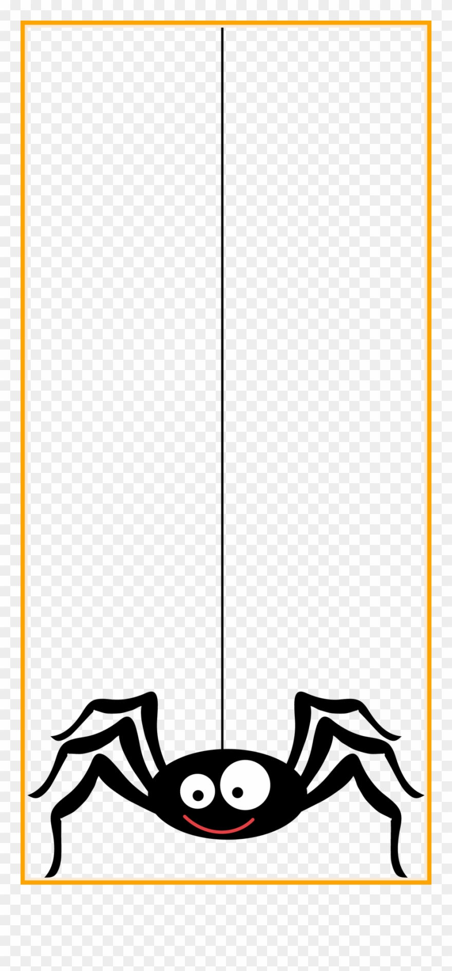 Png Black And White Download Incredible Photo By Danimfalcao - Eine Hängende Spinnen-halloween-einladung 12,7 X 17,8 Clipart