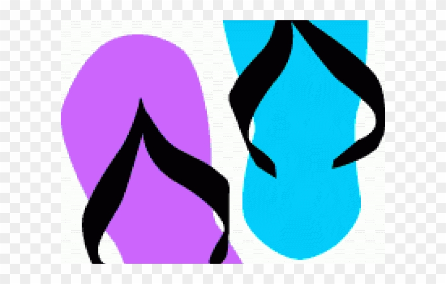 Sandal Clipart Beach Theme - Flip-flop Rectangle Magnet - Png Download