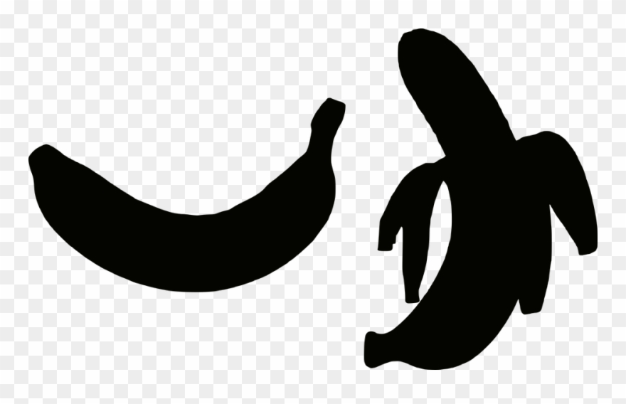 Banana Silhouette Png Clipart