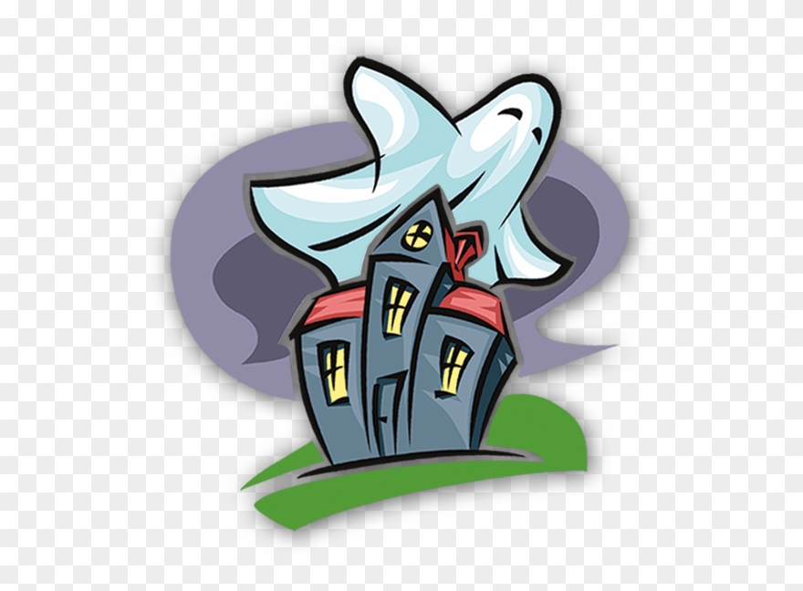 The Raven's Night Walk - Clip Art House - Png Download