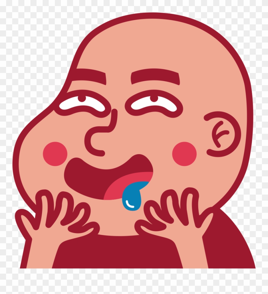 Hungry Illustration Sticker By Alexis Tapia - Android Clipart