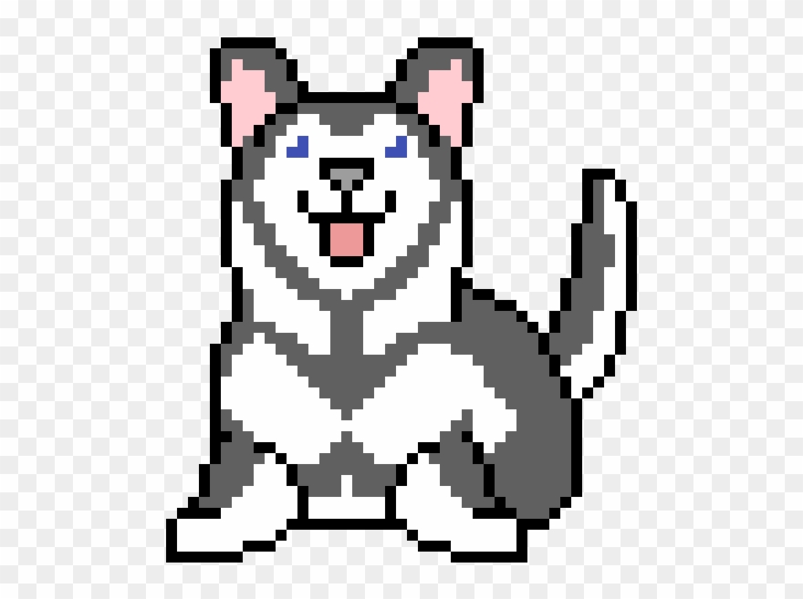 Husky - Pixel Art Black Panther Clipart