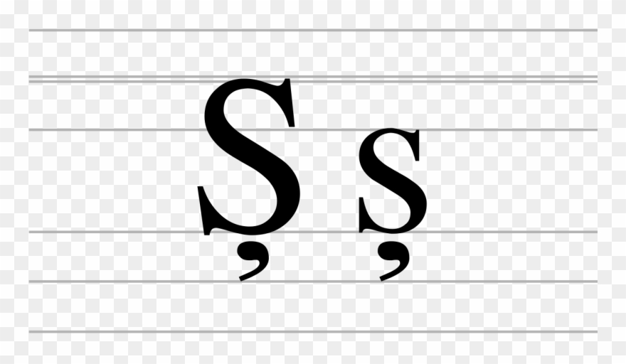Latin Letter S With Comma Below - Турецкая Буква Ш Clipart