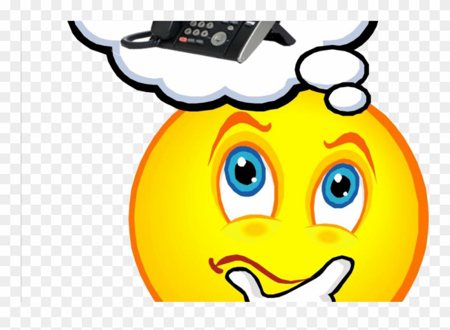 Smiley Clipart Thinking - Person Thinking - Png Download