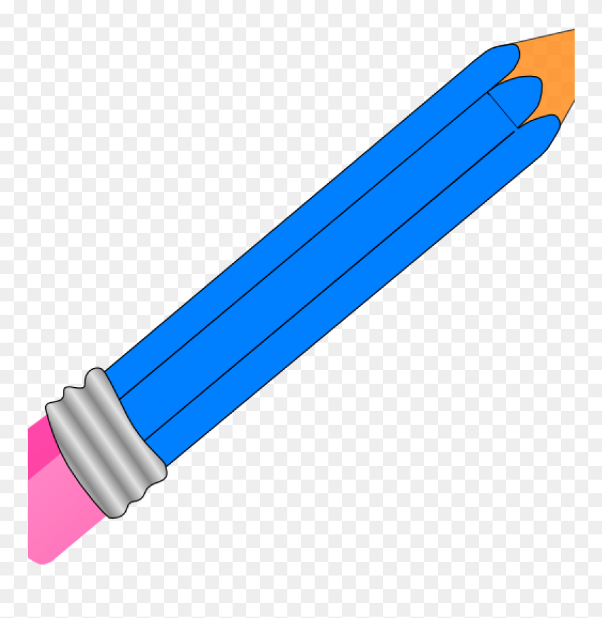 Pencil Clipart Blue Pencil Clipart Clipart Download - Clip Art - Png Download