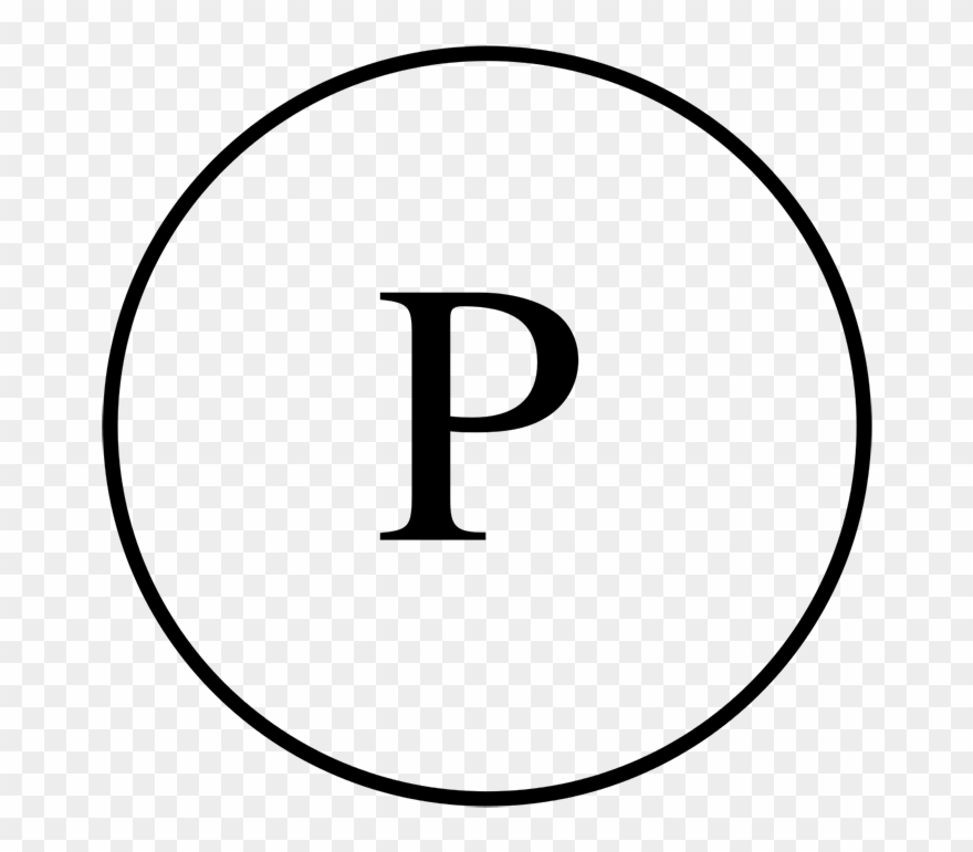 Professional Textile Care - P With Circle Around Clipart