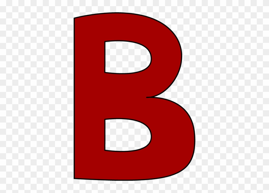 Large B Clipart - Red Letter B Clipart - Png Download