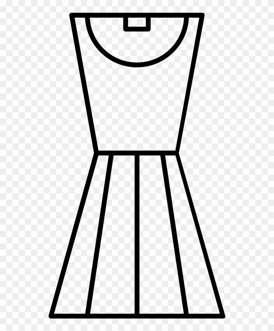 Dress Outline Comments - Clothing Clipart