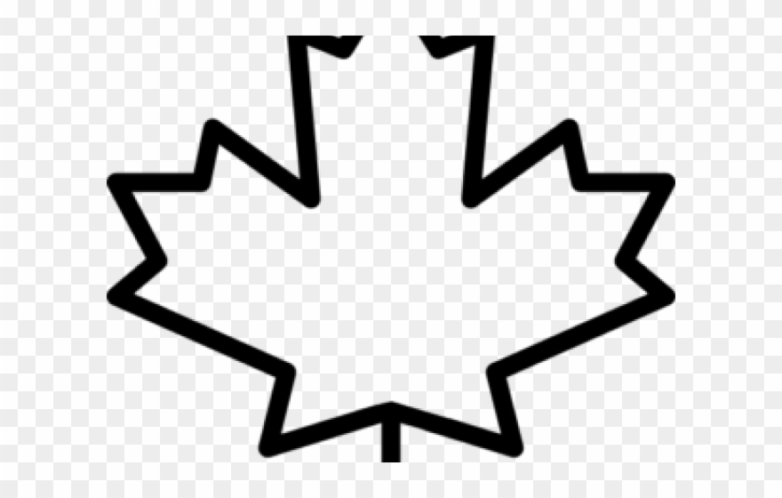 Maple Leaf Clipart Transparent Background - White Leaf Icon Canada - Png Download