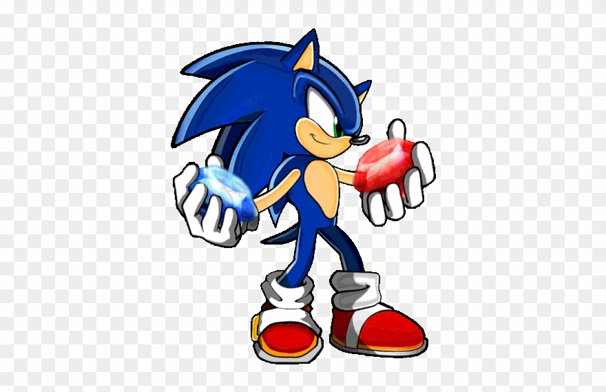 Emerald Clipart Sonic The Hedgehog - Dark Sonic Sprite Gif - Png Download